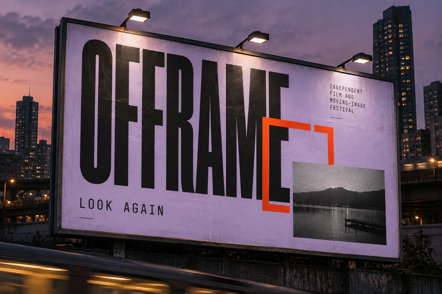 OFFRAME · Outdoor · placement mockup