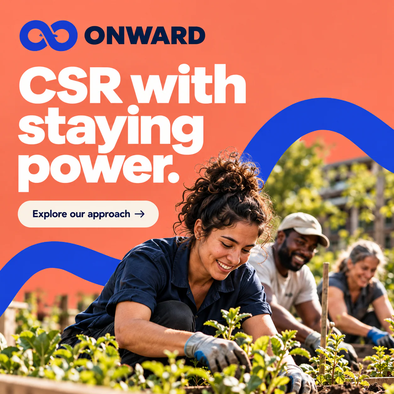 ONWARD · Digital ad 2 · The continuous ribbon