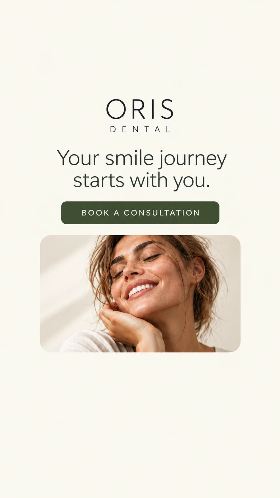 ORIS DENTAL · Vertical format · static visual
