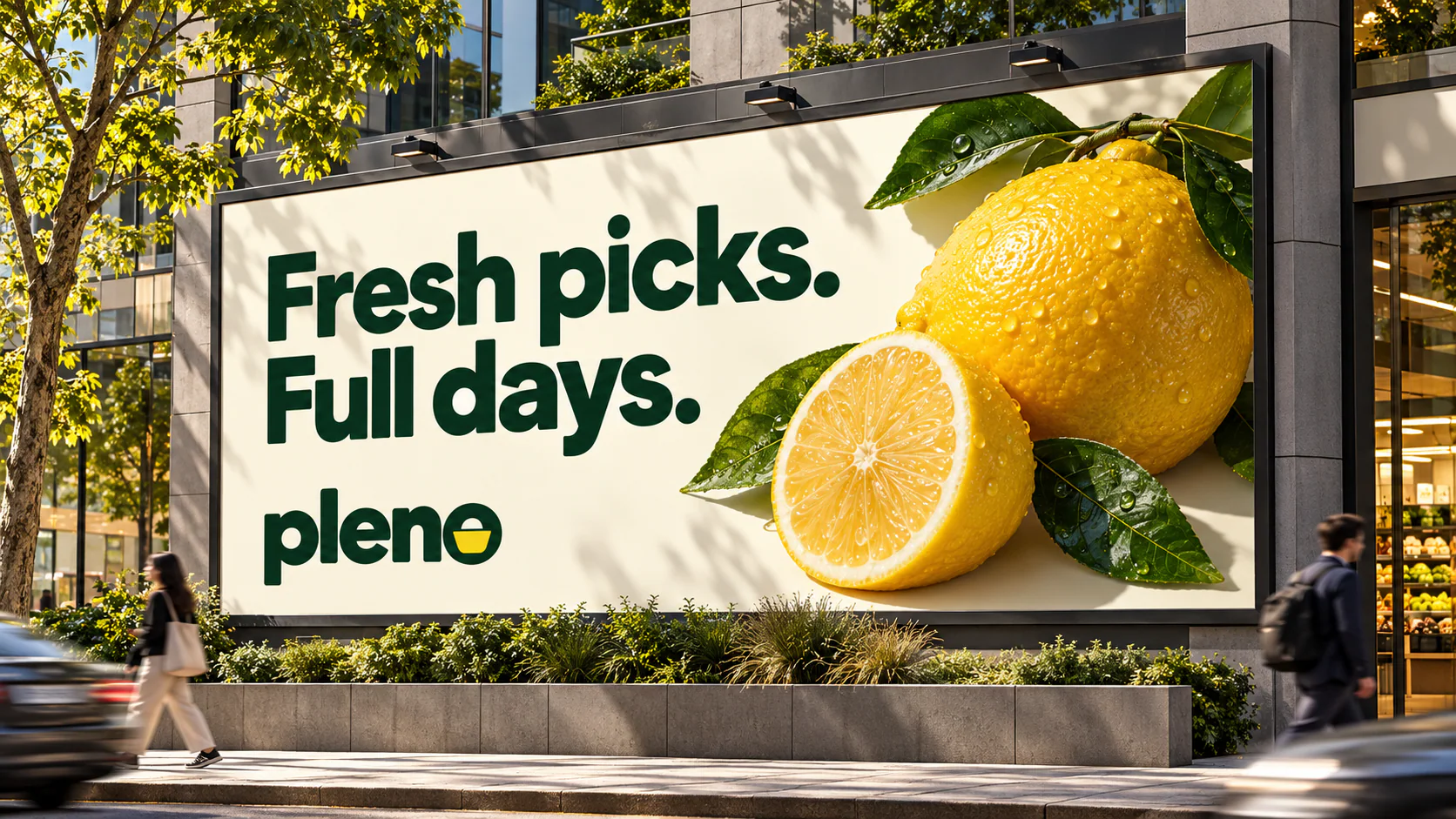 PLENO · Outdoor · placement mockup