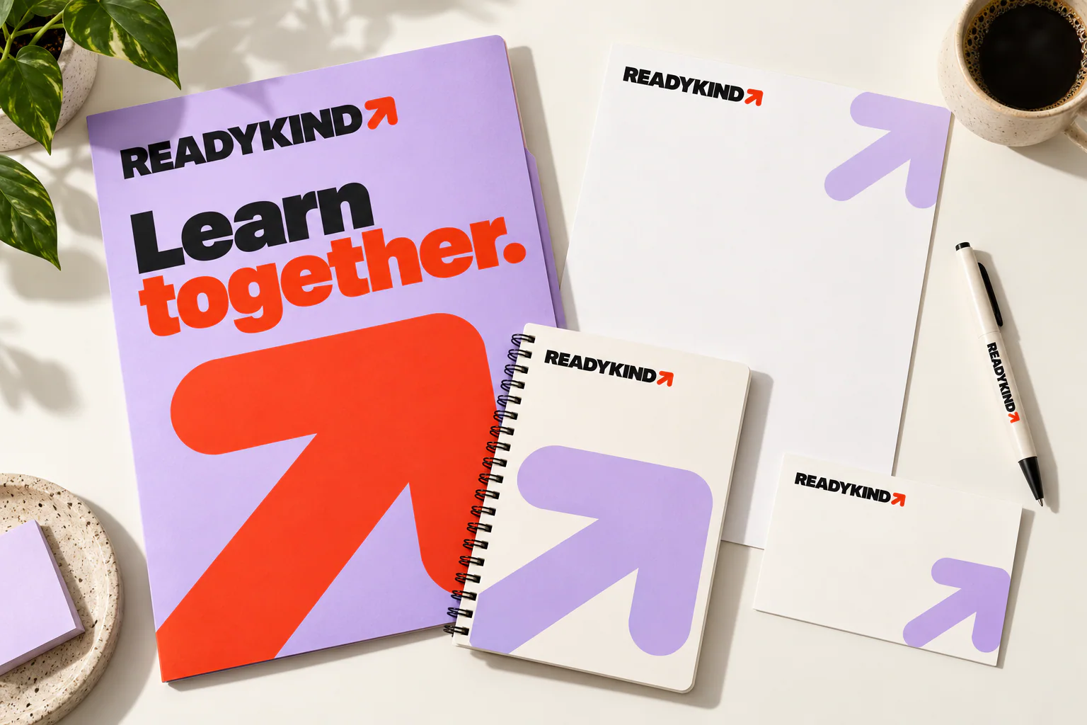 READYKIND · Identity in use · mockup