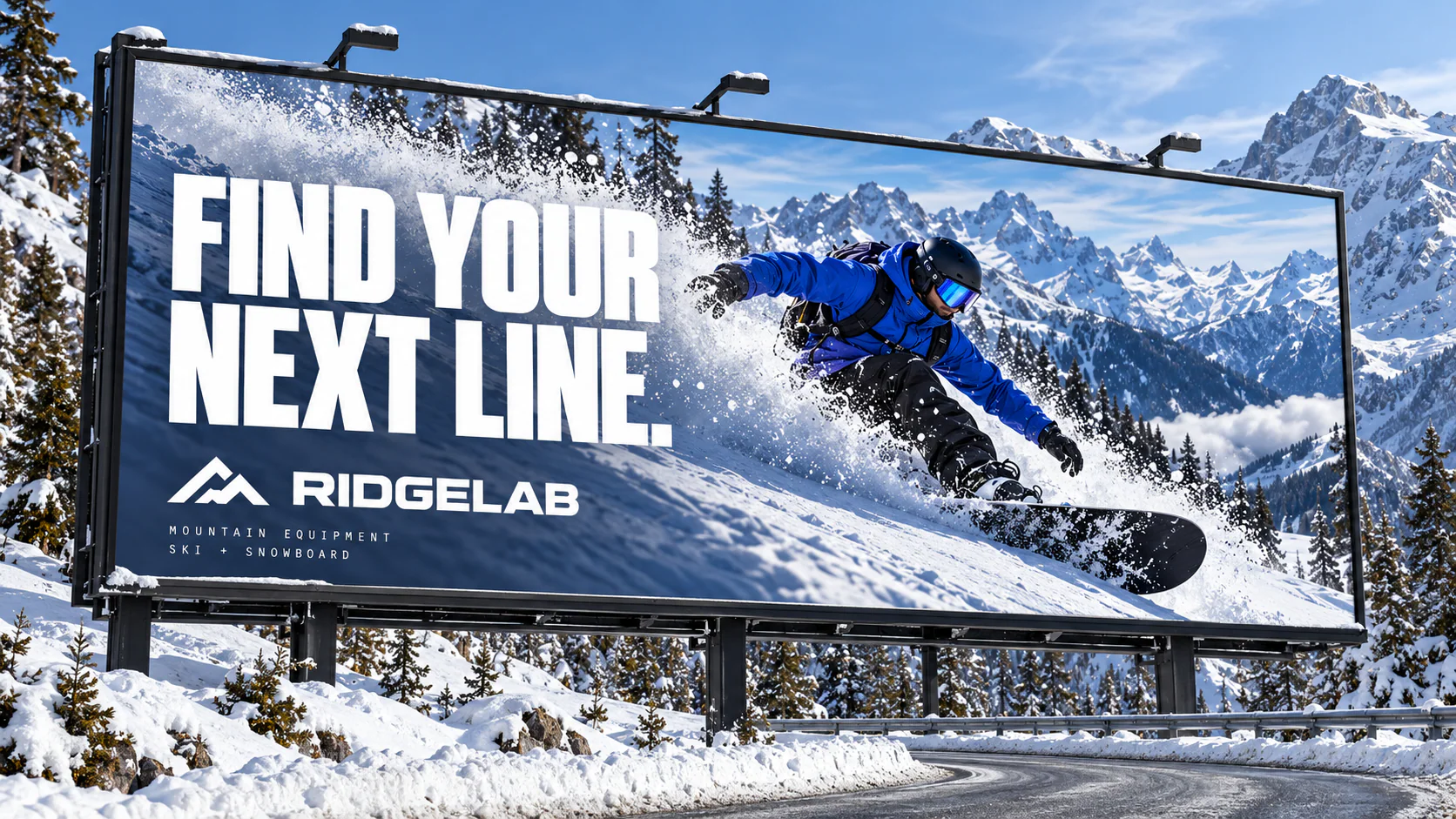RIDGELAB · Outdoor · placement mockup