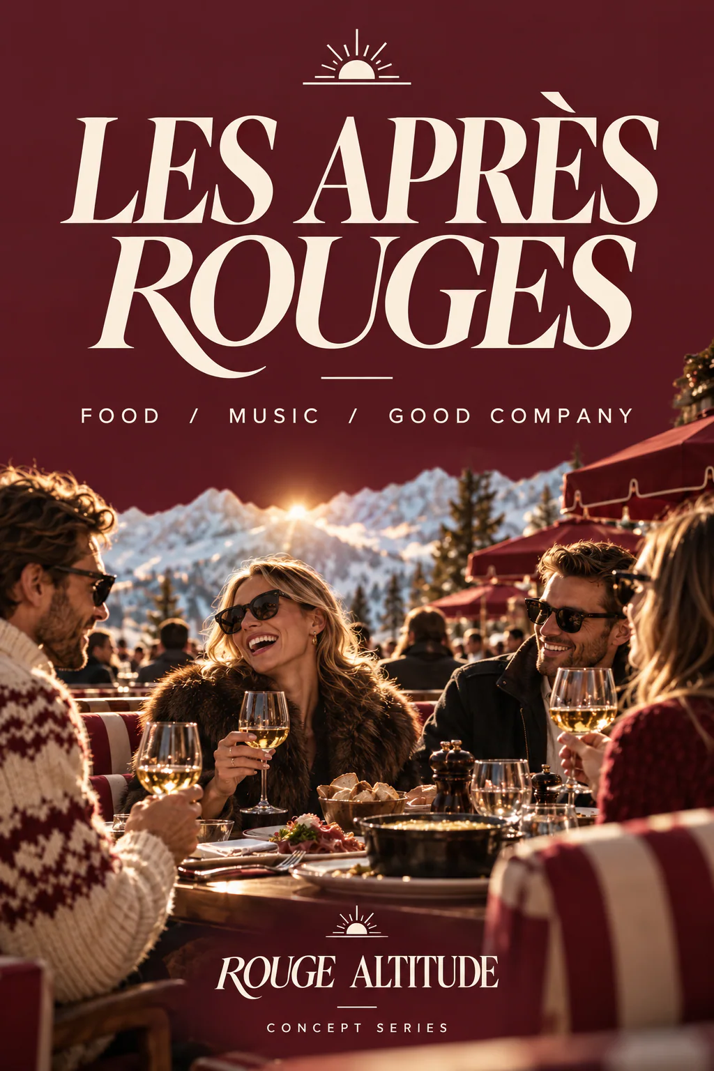 ROUGE ALTITUDE · Campaign poster · The sunlit terrace