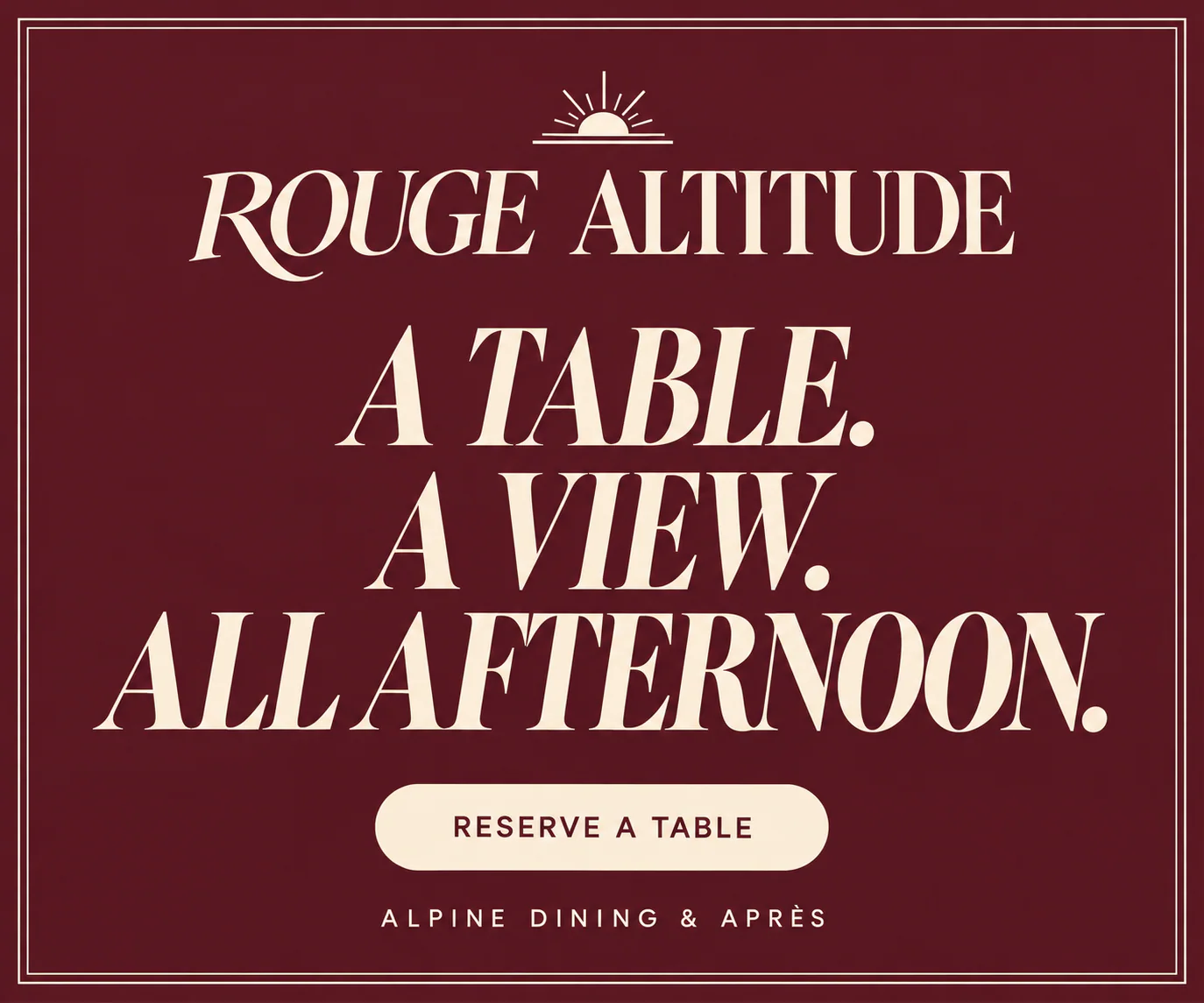 ROUGE ALTITUDE · Digital ad · display format