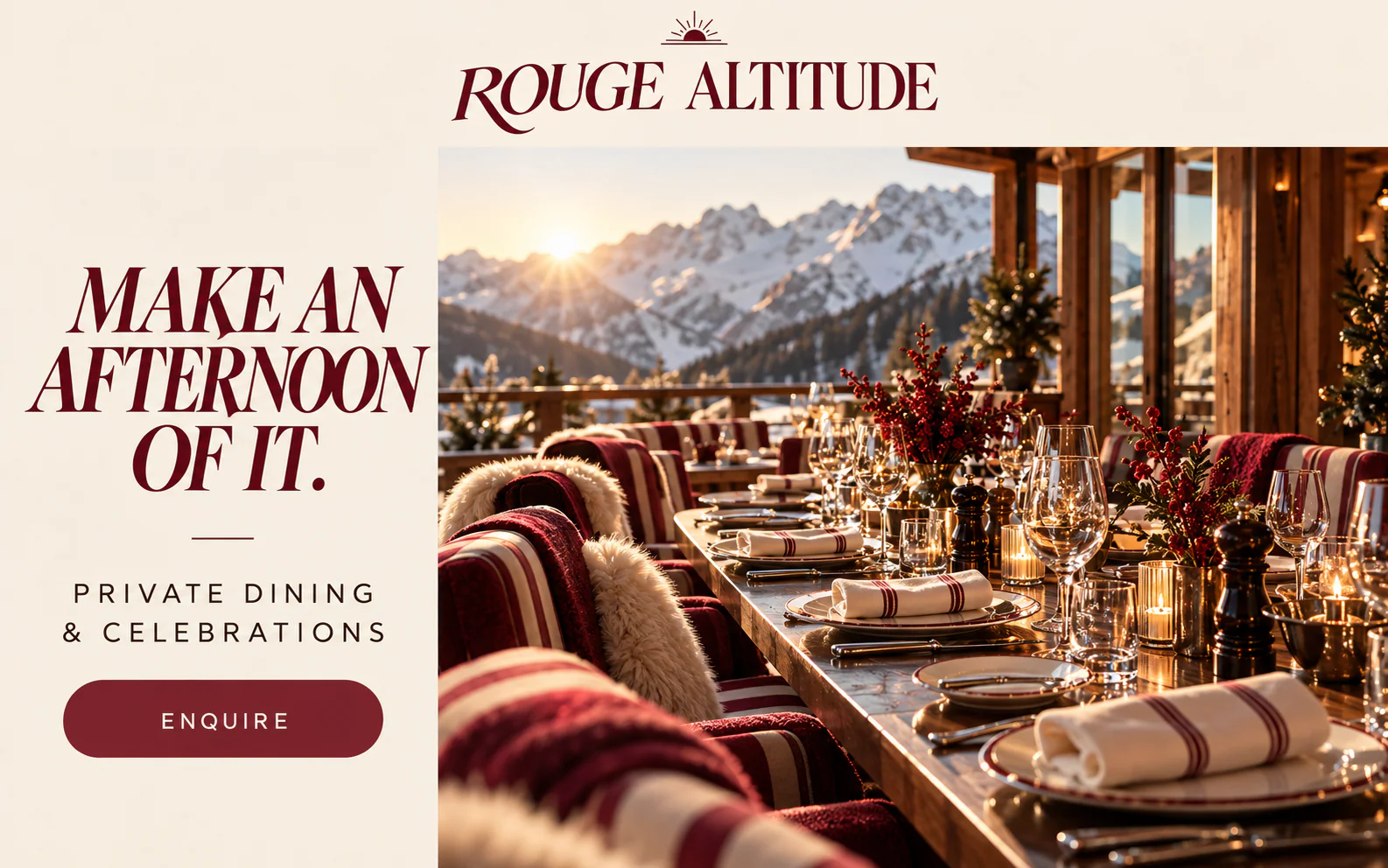 ROUGE ALTITUDE · The next step · concept mockup