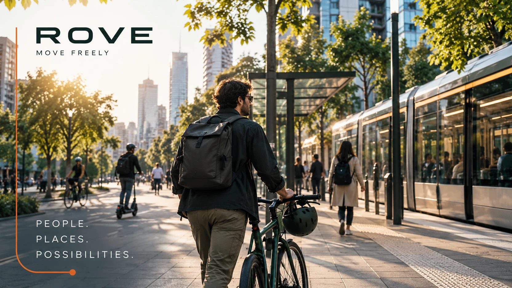 ROVE MOBILITY · Key visuals 004 · People. Places. Possibilities.