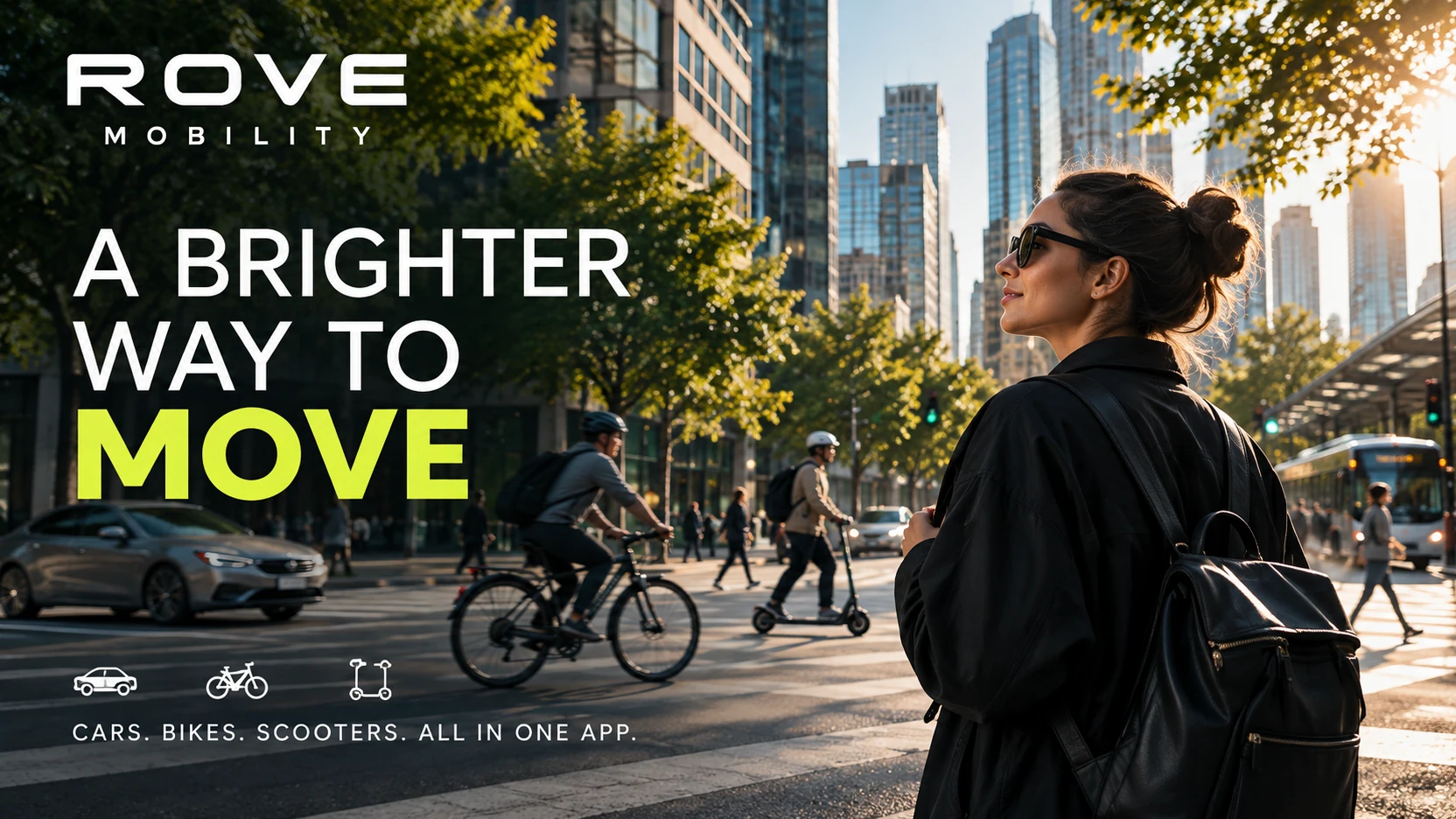 ROVE MOBILITY · Key visuals 012 · Your city. Your ride.