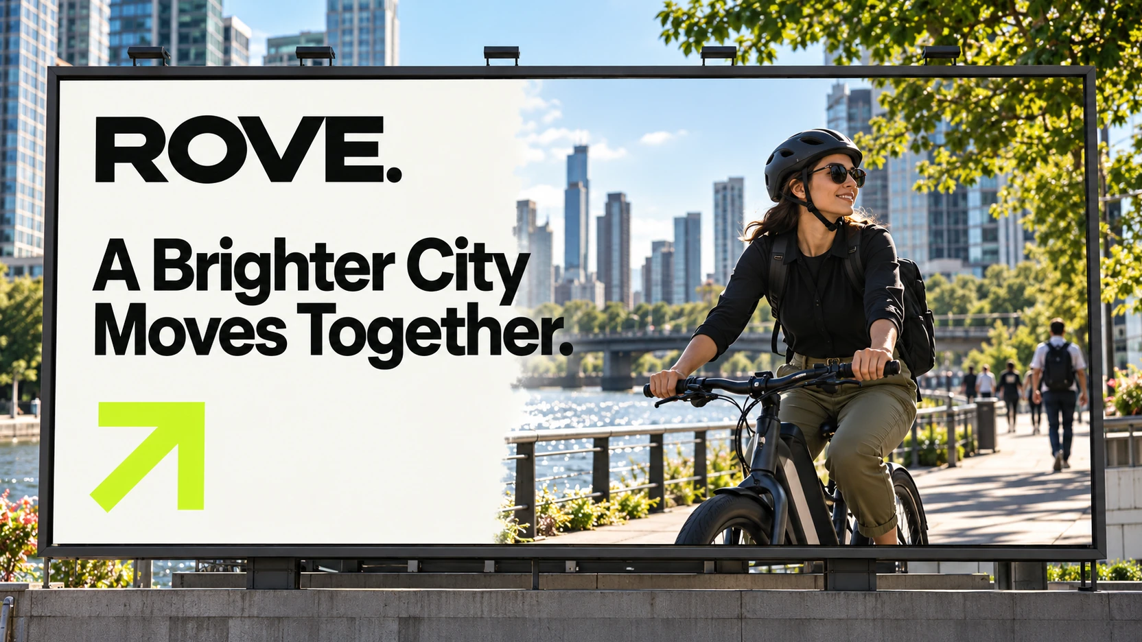 ROVE MOBILITY · Outdoor · placement mockup