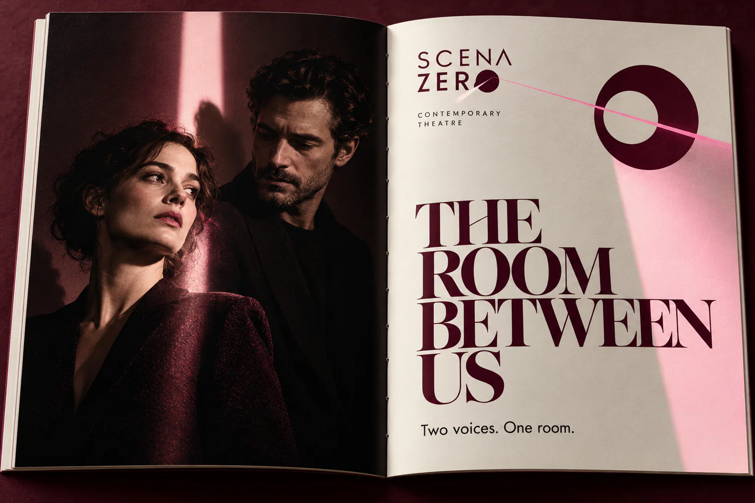 SCENA ZERO · Identity in use · mockup