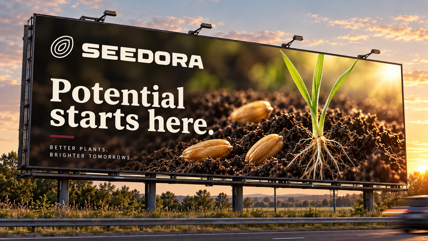 SEEDORA · Outdoor · placement mockup