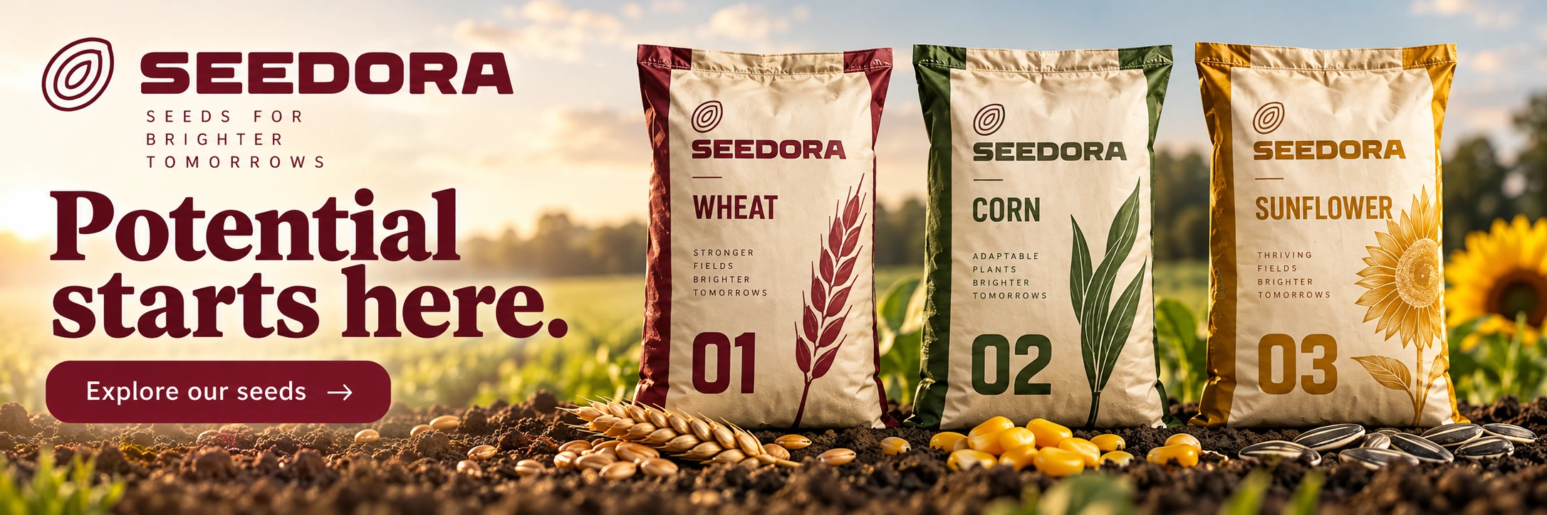 SEEDORA · Digital ad · landscape format