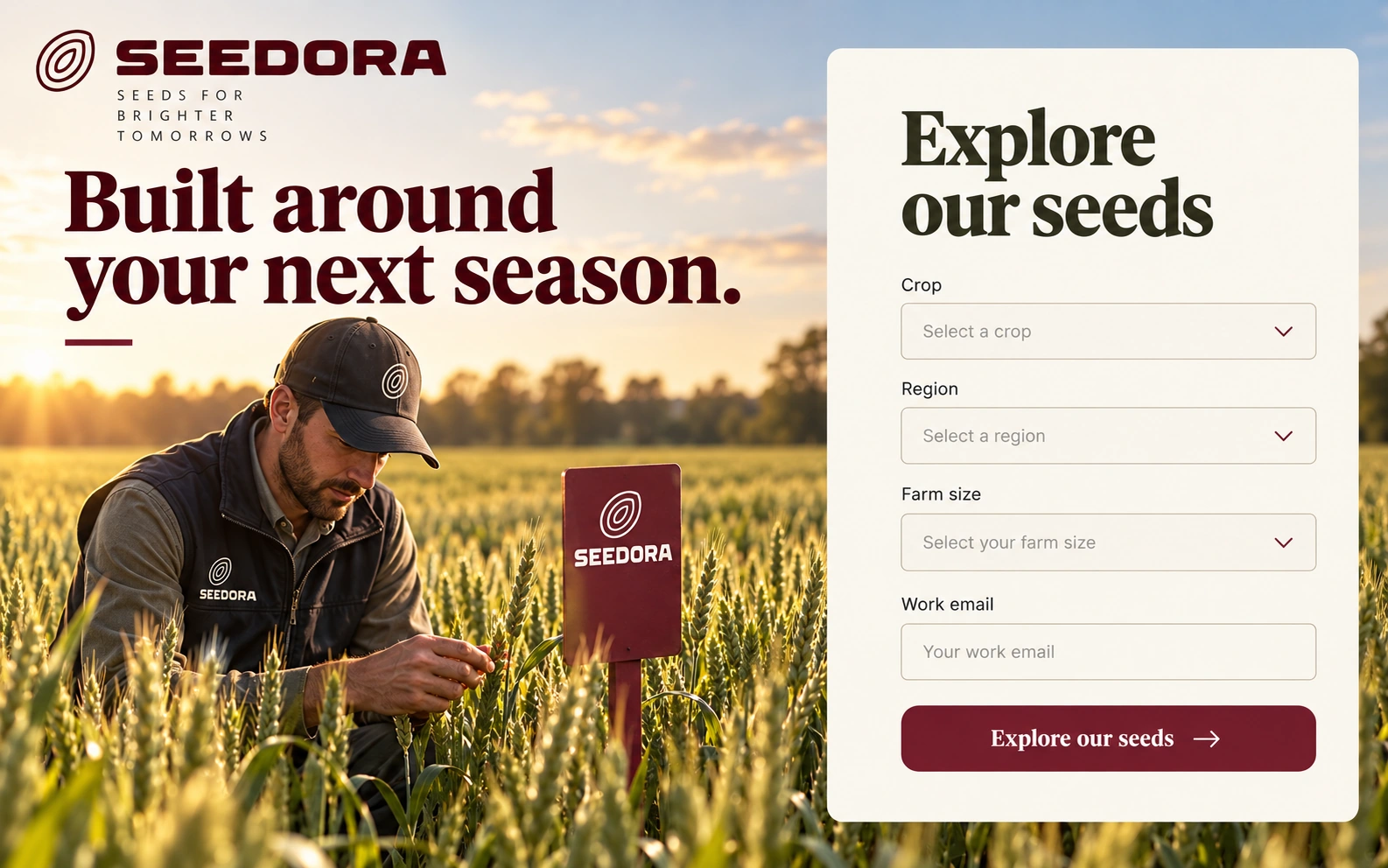 SEEDORA · The next step · concept mockup