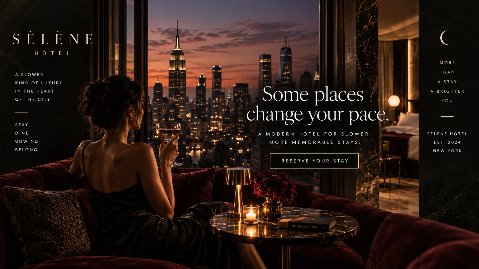 SÉLÈNE HOTEL · A different pace, in the city.