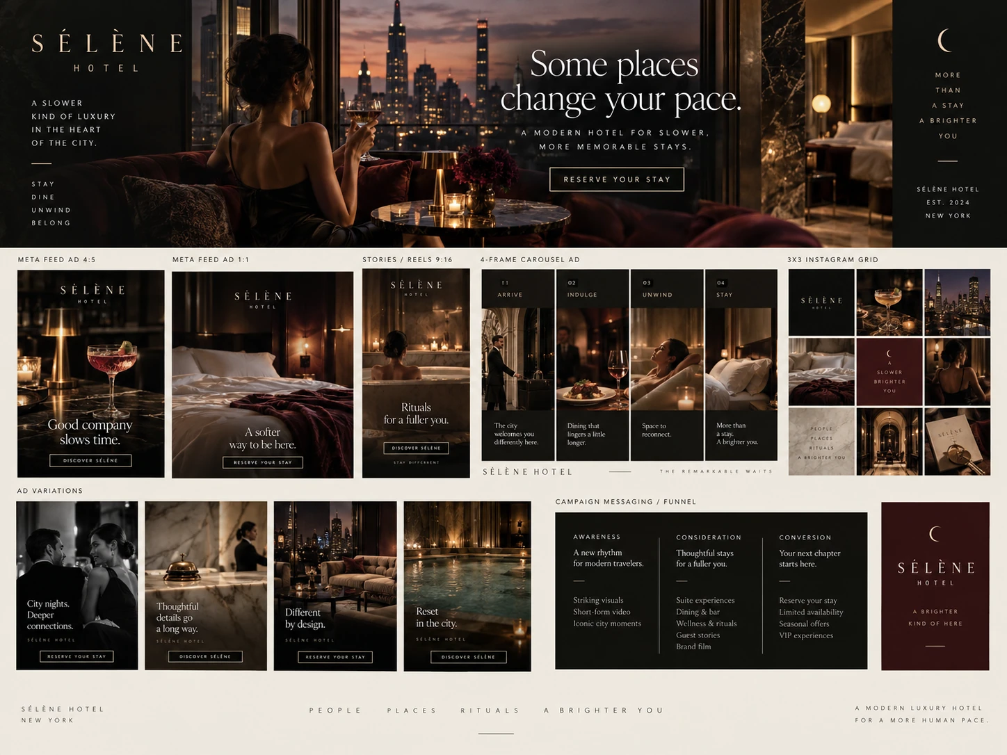 SÉLÈNE HOTEL · Key visuals 002 · The brand world