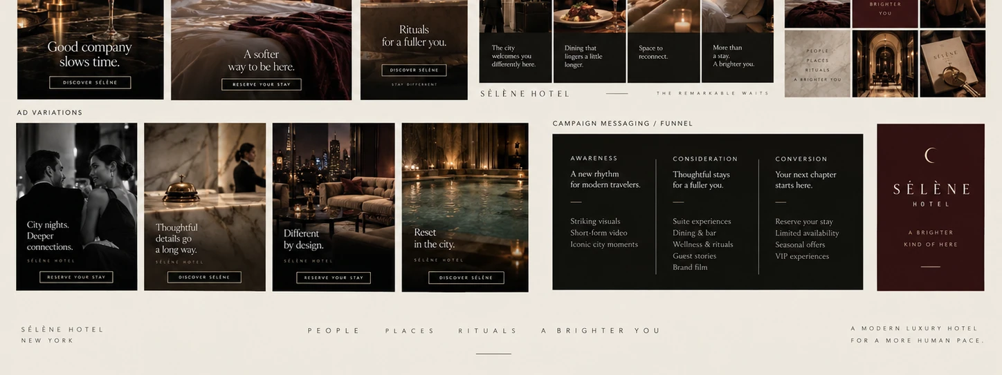 SÉLÈNE HOTEL · Key visuals 003 · The brand world