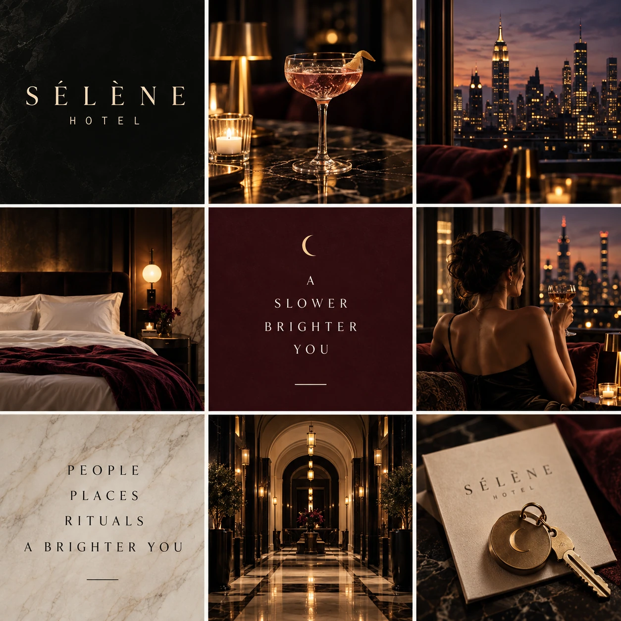 SÉLÈNE HOTEL · Instagram composition · overview