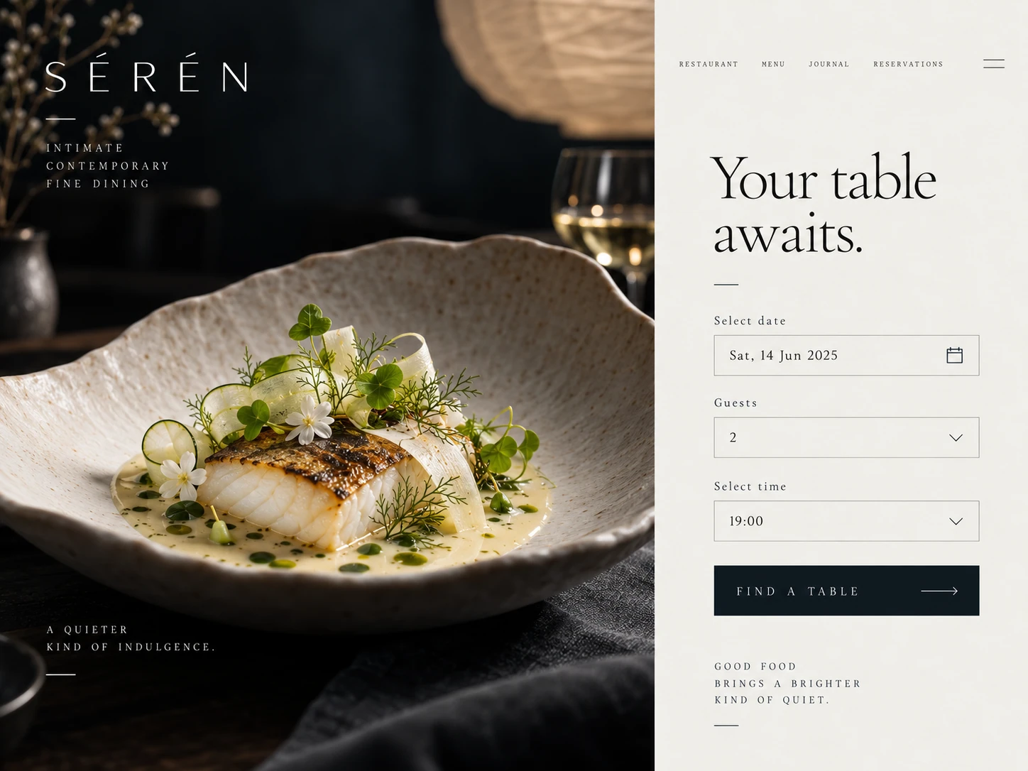 SÉRÉN · The next step · concept mockup