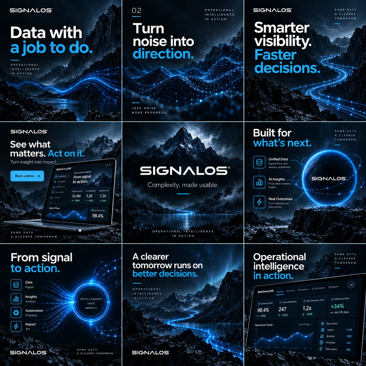 SIGNALOS · Instagram composition · overview