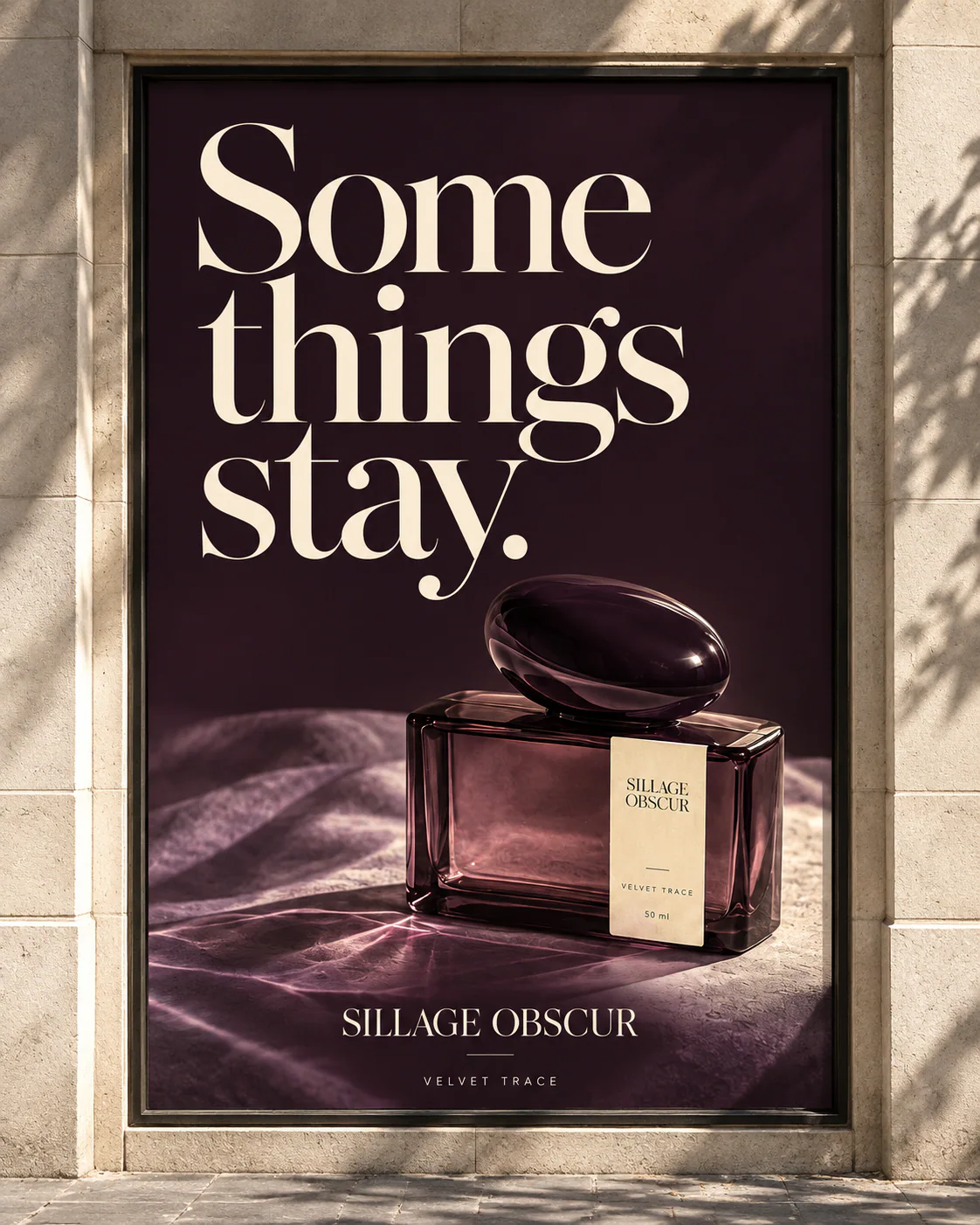 SILLAGE OBSCUR · Outdoor · placement mockup