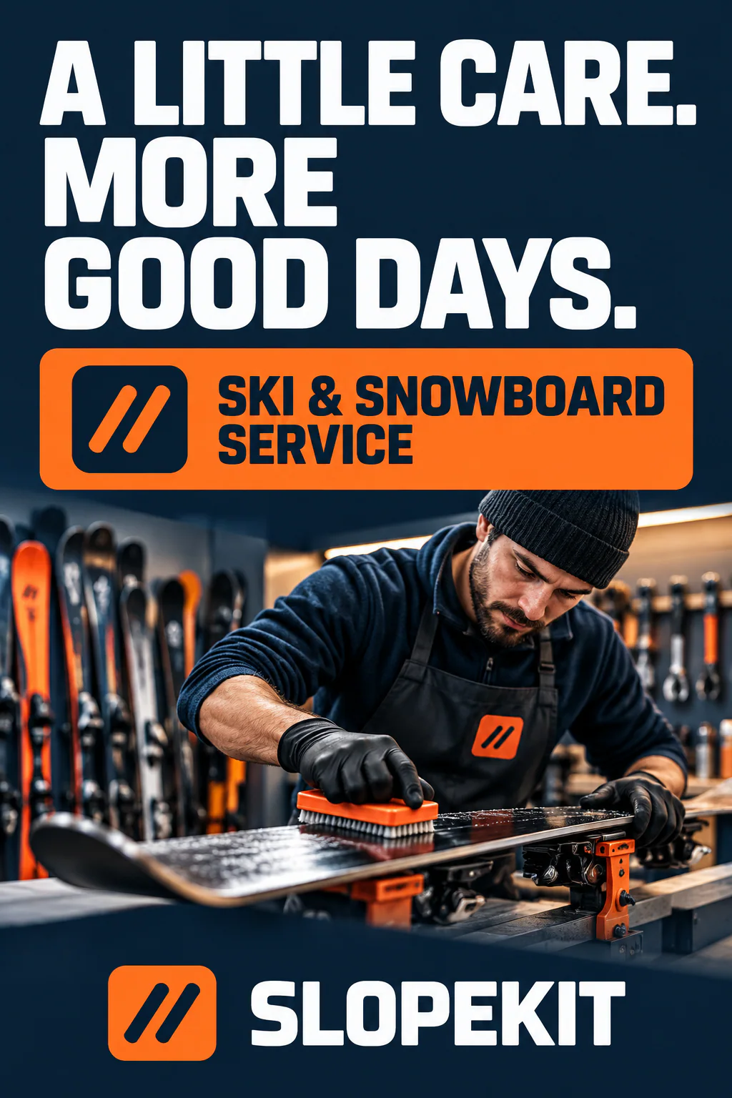 SLOPEKIT · Campaign poster · Rental made simple