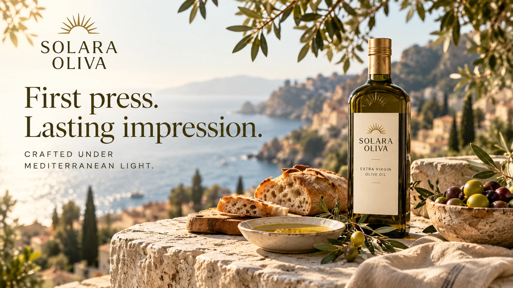 SOLARA OLIVA · From the grove to the everyday table.