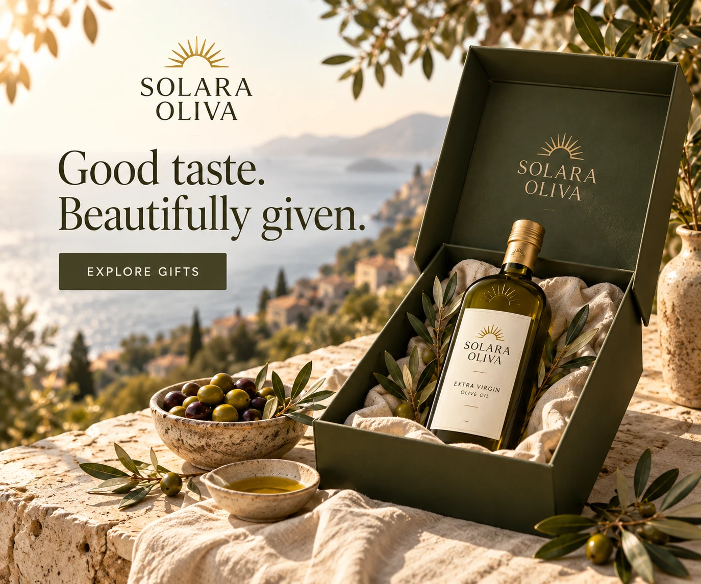 SOLARA OLIVA · Digital ads / PPC 011 · Object, detail, gift