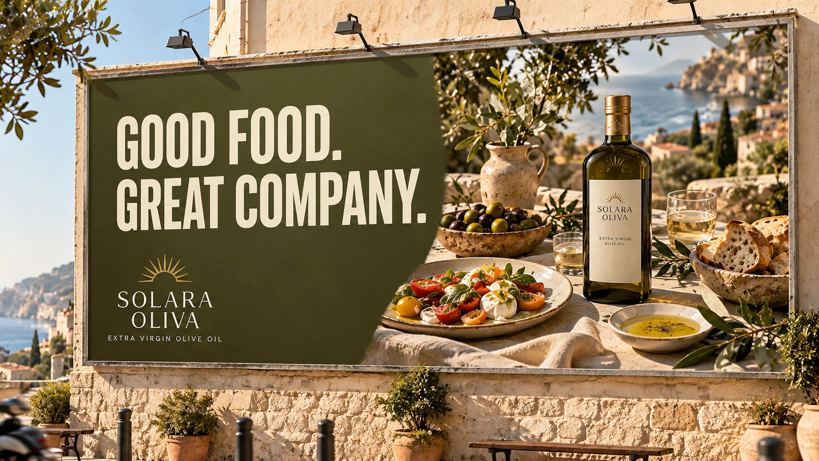 SOLARA OLIVA · Outdoor · placement mockup