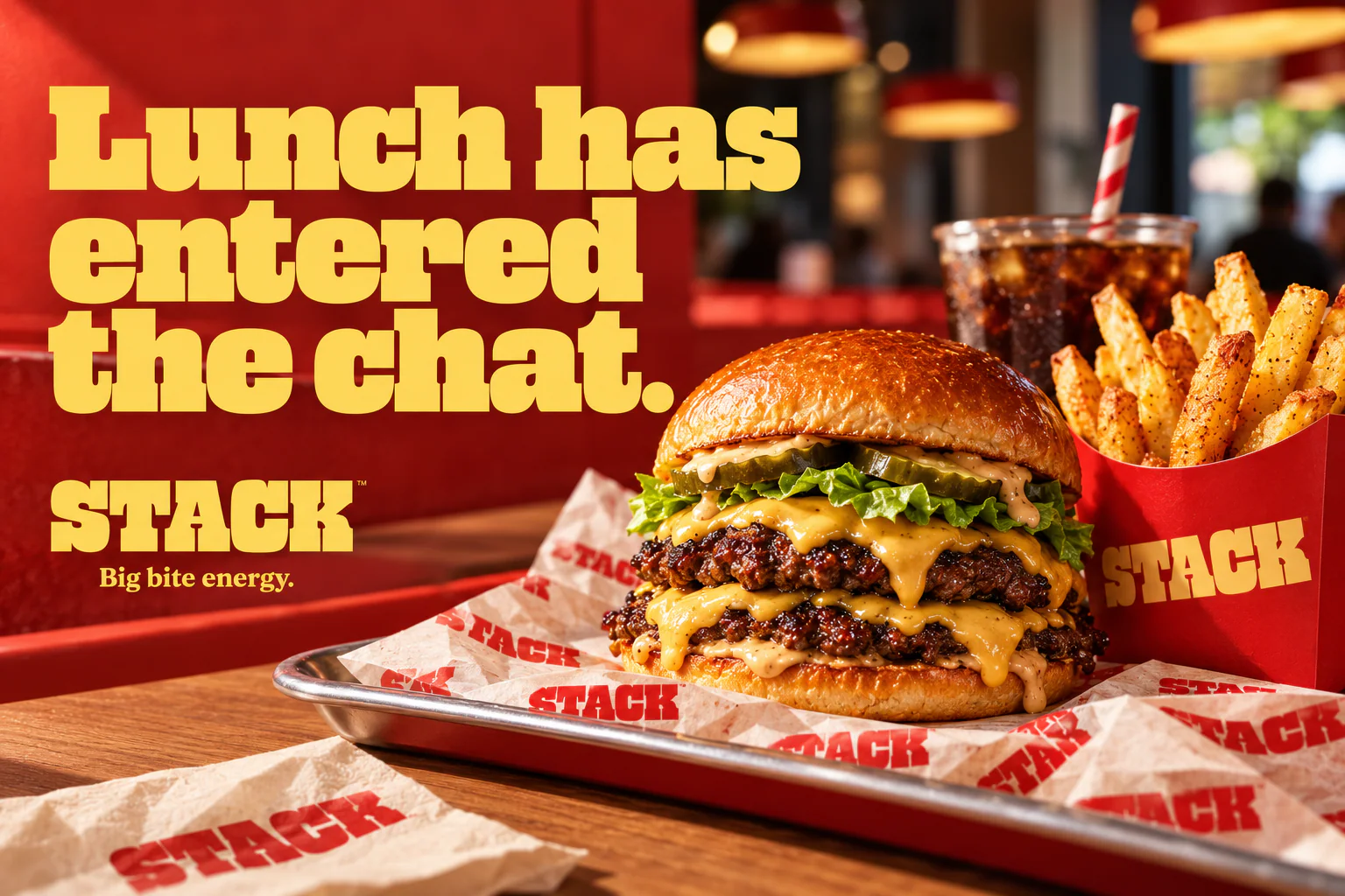 STACK · Key visual 3 · Red and butter