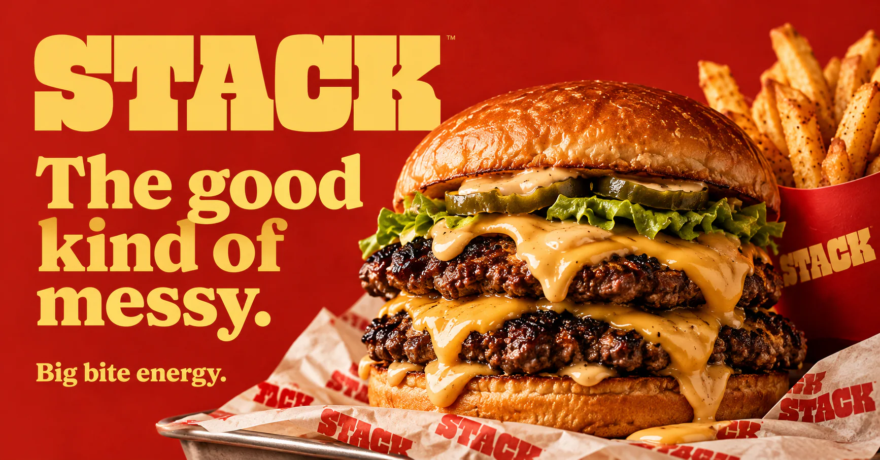 STACK · Digital ad · landscape format