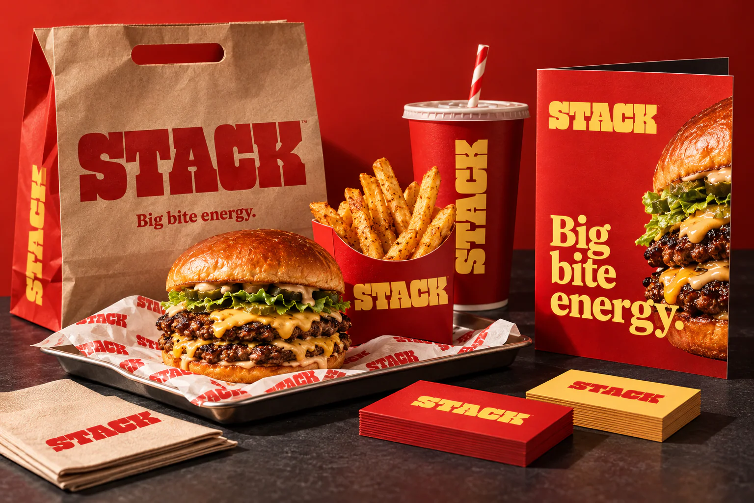 STACK · Identity in use · mockup
