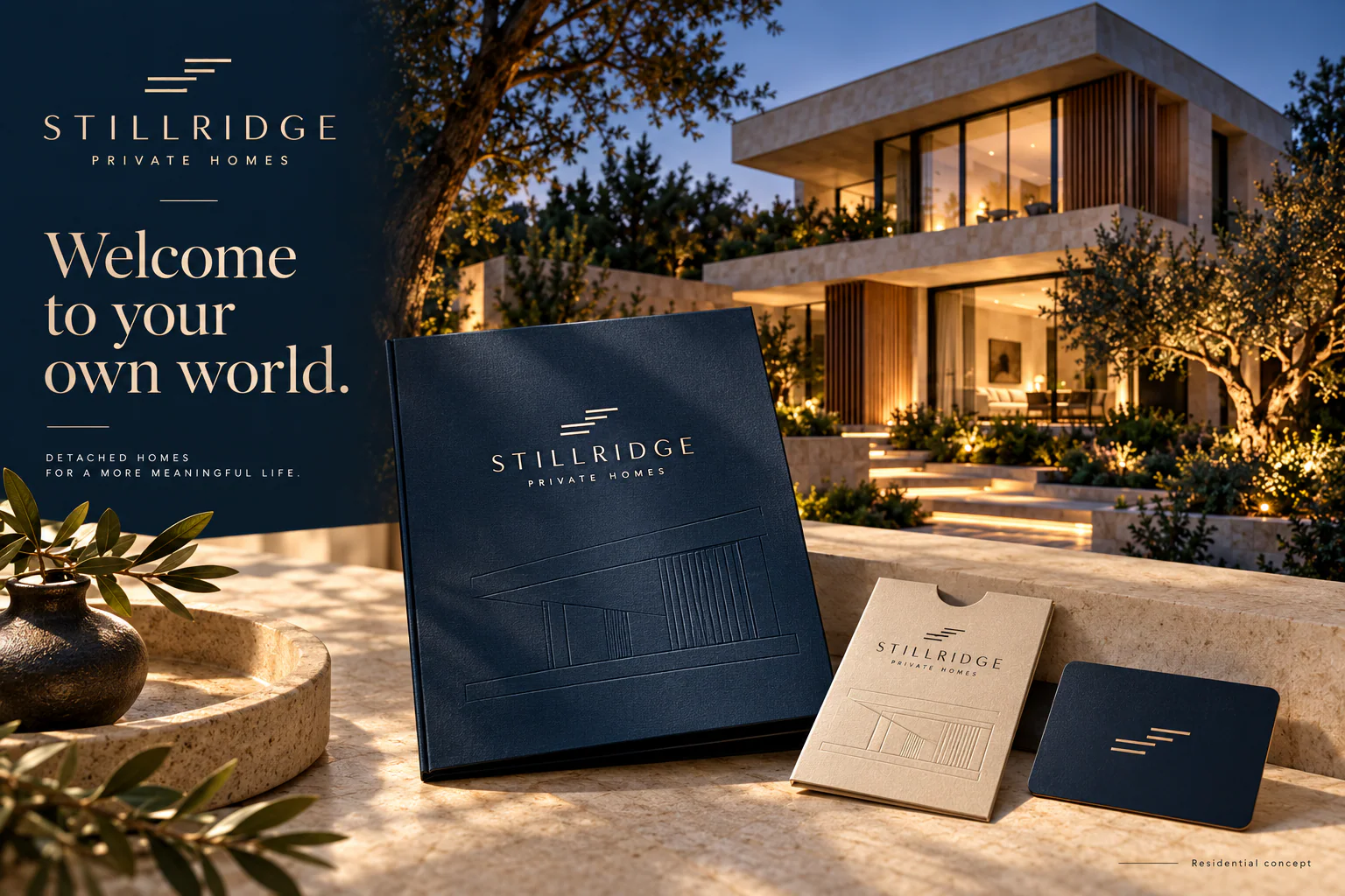 STILLRIDGE · Identity in use · mockup