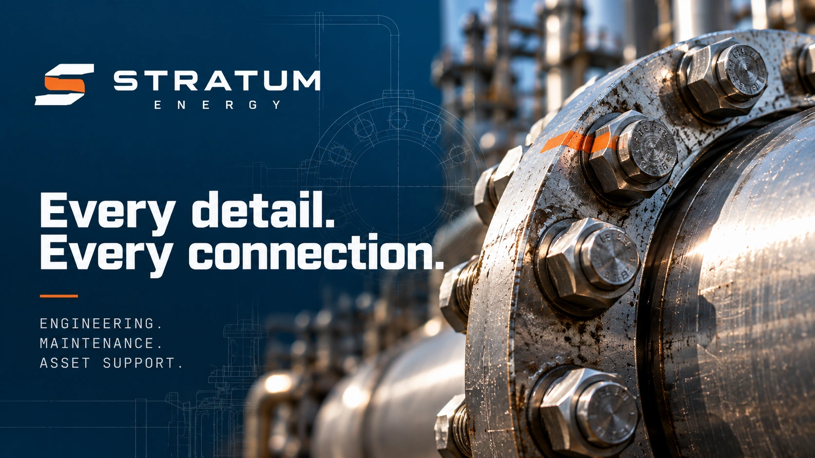 STRATUM ENERGY · Key visual: product in focus · Every connection