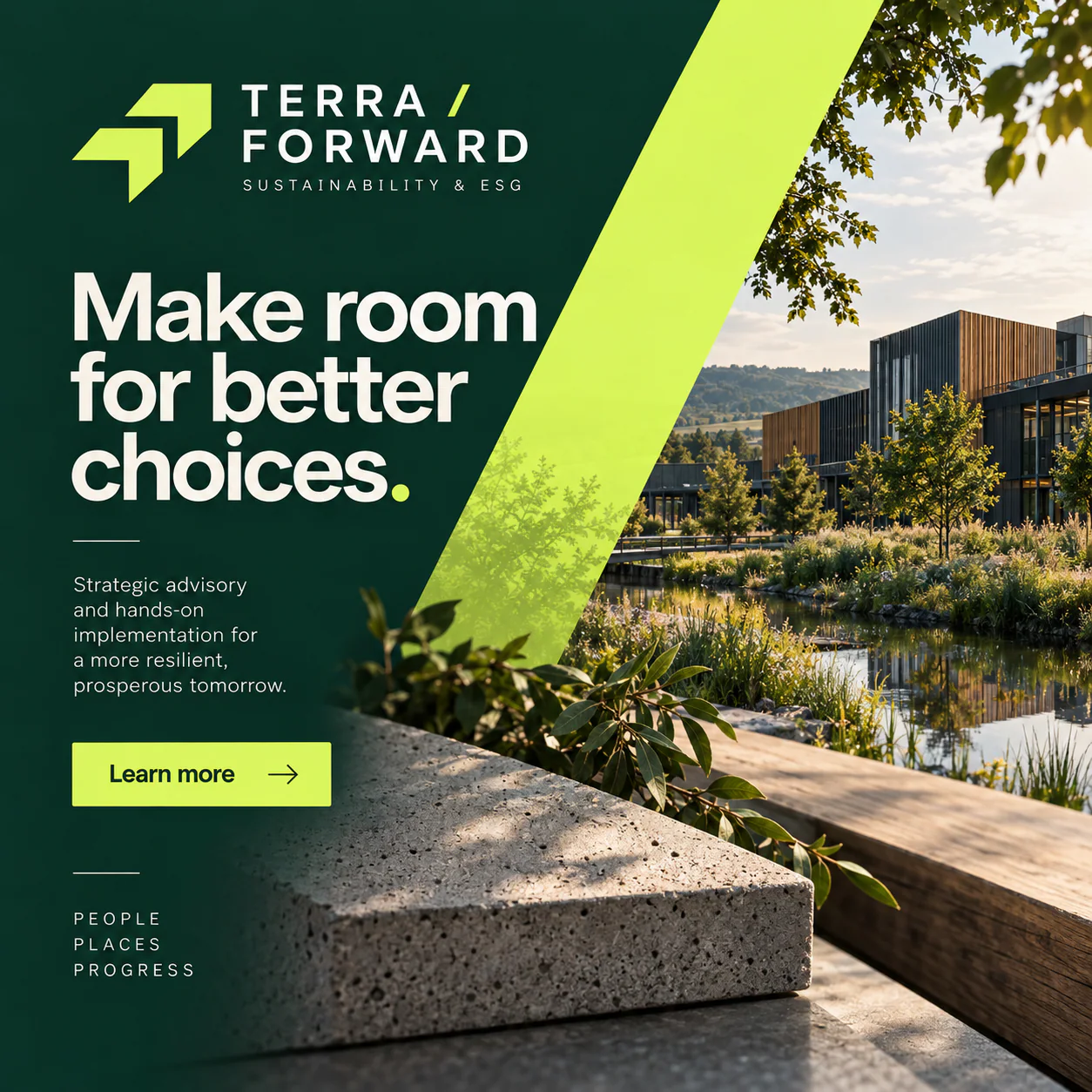 TERRA / FORWARD · Digital ad 2 · The forward slash