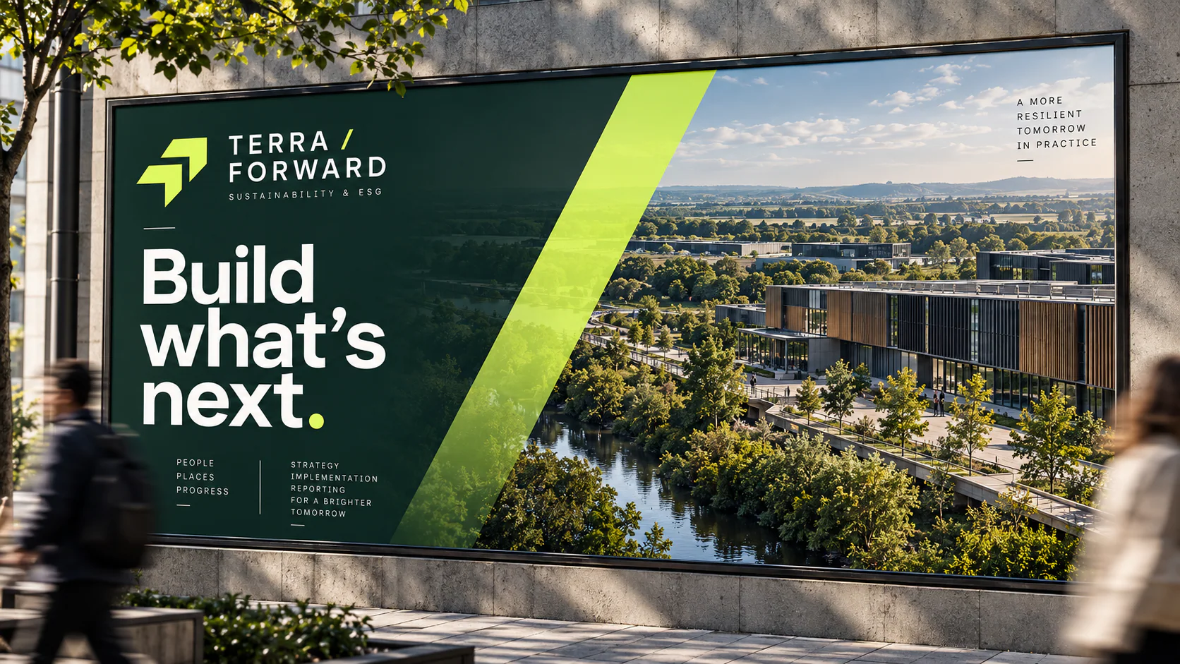 TERRA / FORWARD · Outdoor · placement mockup