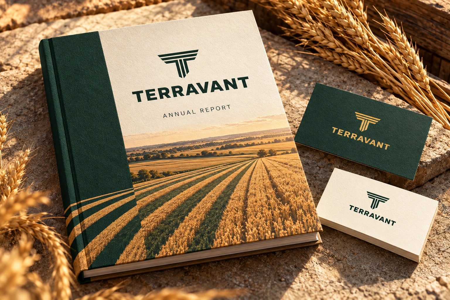TERRAVANT · Identitate aplicată · mockup