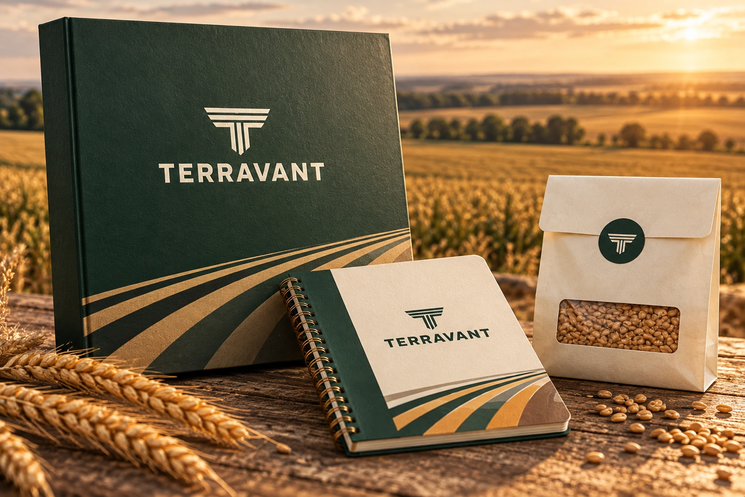 TERRAVANT · Kit de brand, mockup · Aplicații comune și planșe
