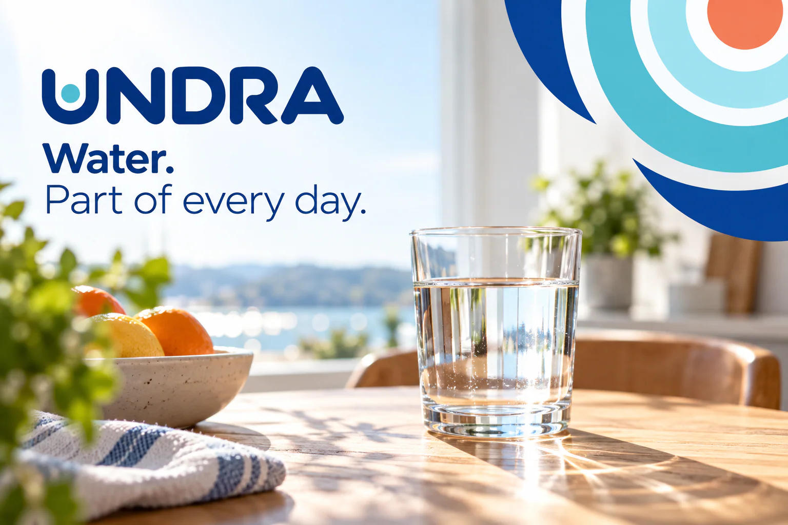 UNDRA · Water. Part of every day.