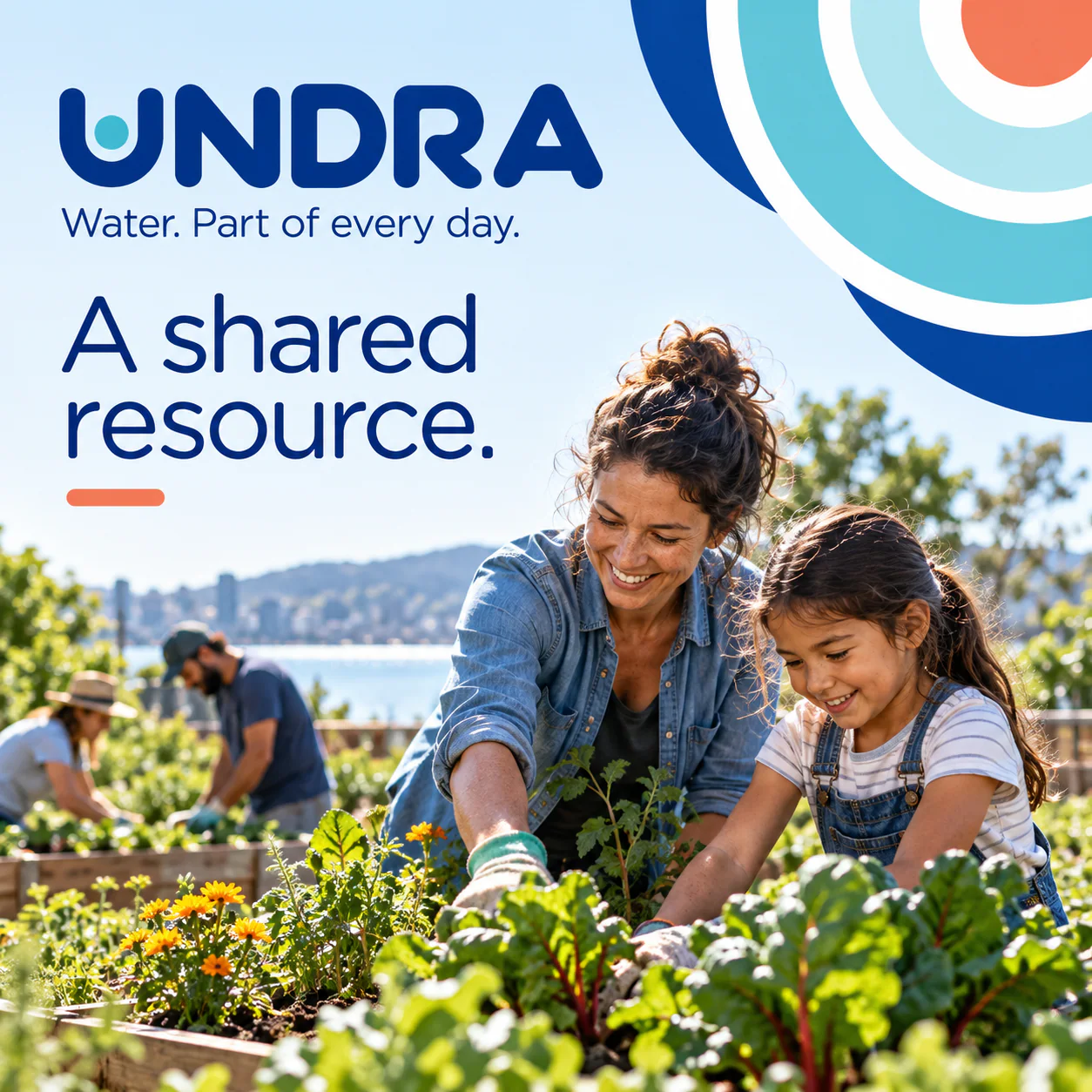 UNDRA · Digital ad 2 · Concentric circles