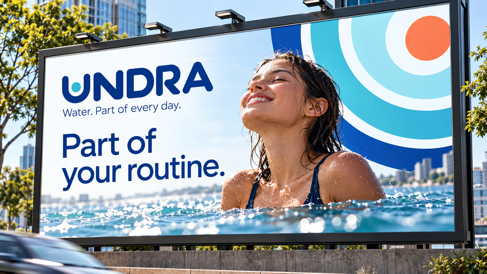 UNDRA · Outdoor · placement mockup