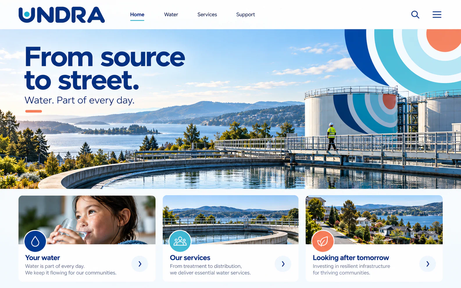 UNDRA · The next step · concept mockup