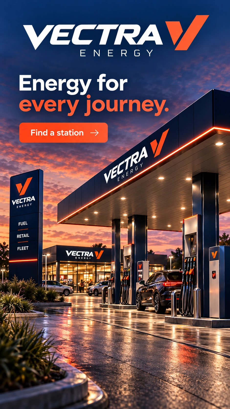 VECTRA ENERGY · Format vertical · varianta 1