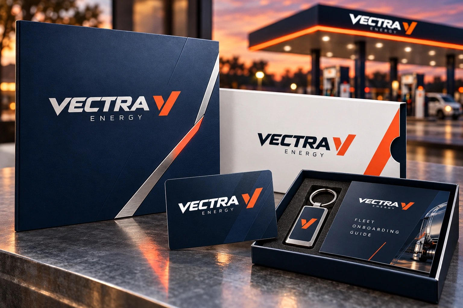 VECTRA ENERGY · Kit de brand, mockup · Aplicații comune și planșe