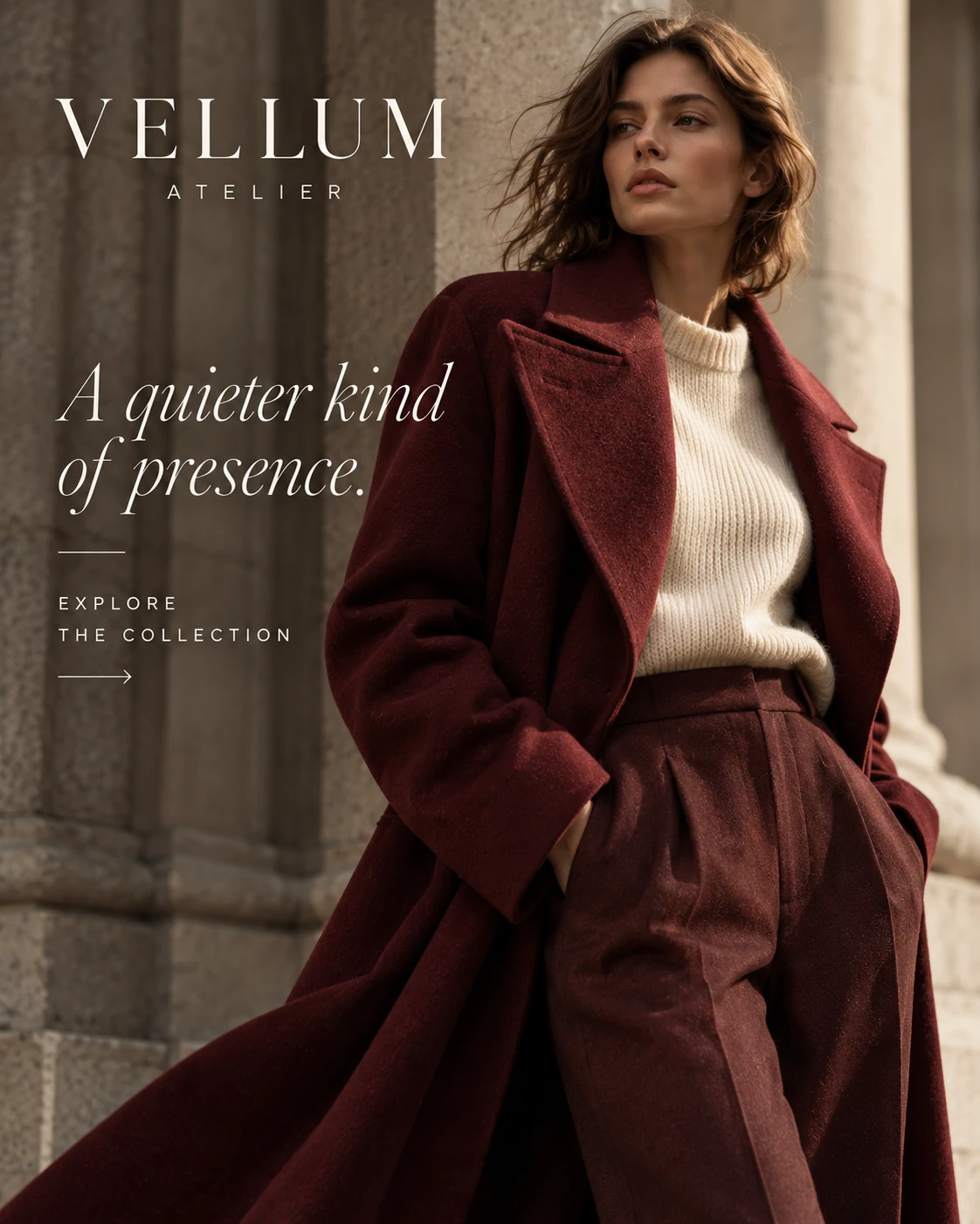 VELLUM ATELIER · Feed · message and context