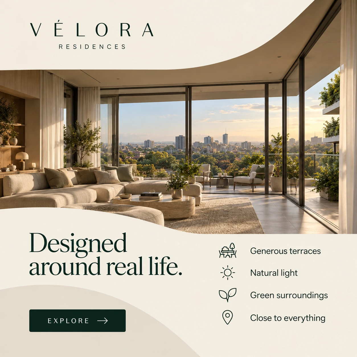 VÉLORA RESIDENCES · Context and benefits