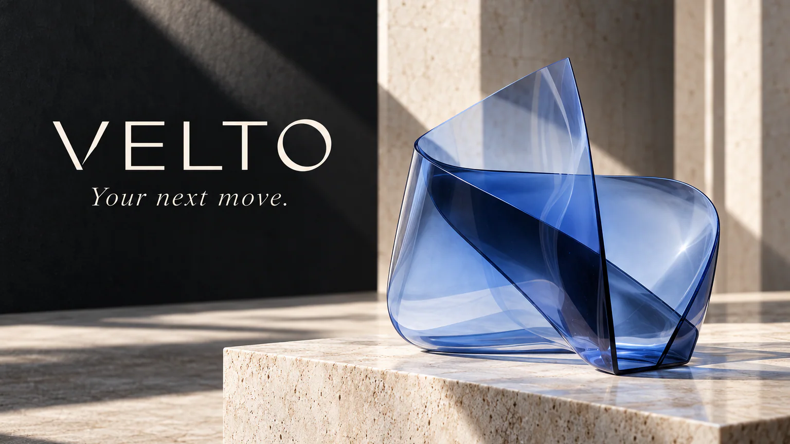 VELTO · Banking that leaves room to think.