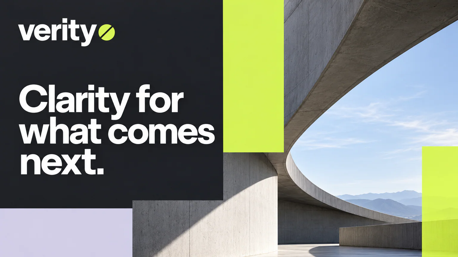VERITY · An advisory brand that asks better questions.