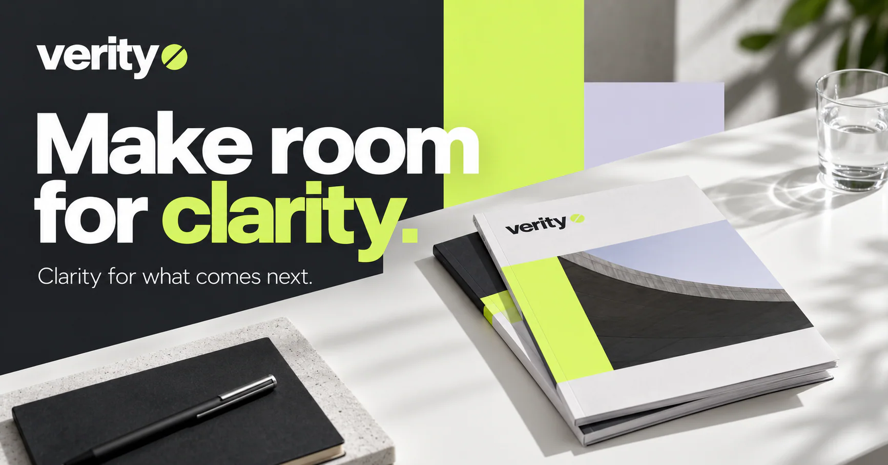 VERITY · Digital ad · landscape format