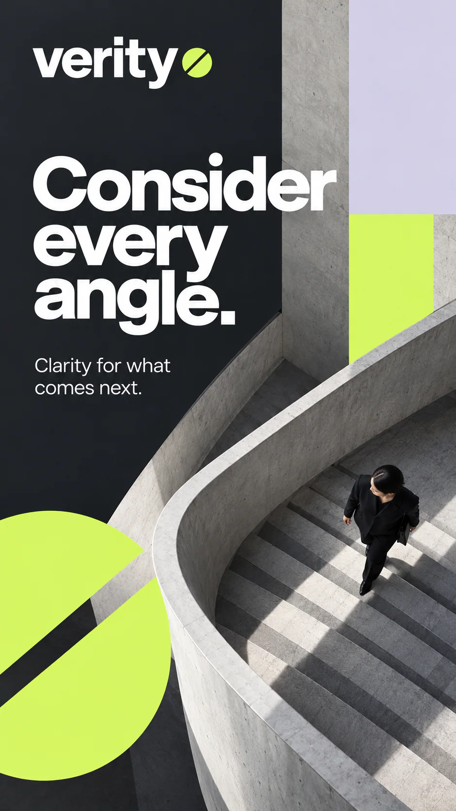 VERITY · Digital ad 5 · Offset rectangles