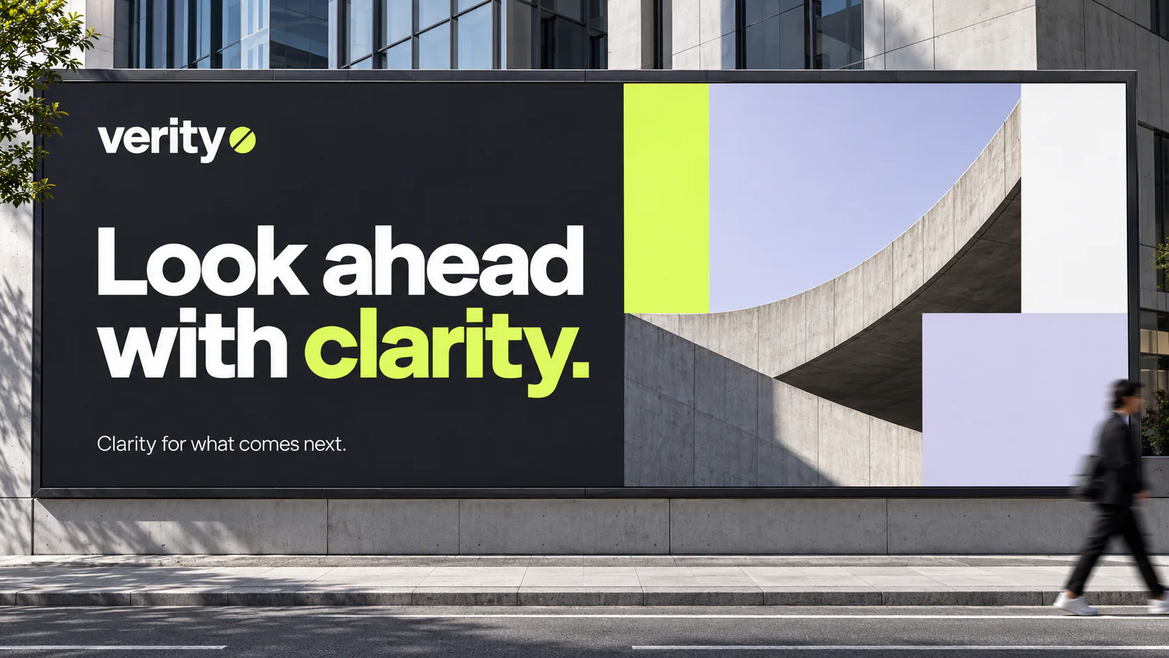 VERITY · Outdoor · placement mockup