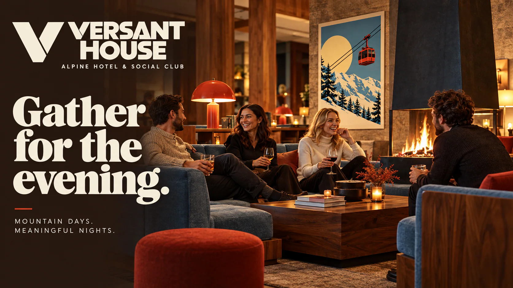 VERSANT HOUSE · The evening lounge